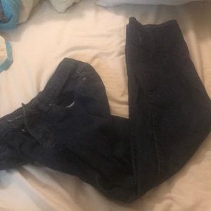 Button fly boyfriend jeans